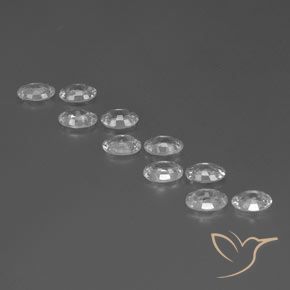 Gemme di Zircone Bianco naturale da 6.39 ct, Ovale, VVS-VS