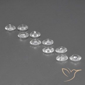 Gemme di Zircone Bianco naturale da 7.34 ct, Ovale, VVS-VS
