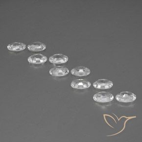 Gemme di Zircone Bianco naturale da 6.71 ct, Ovale, VVS-VS