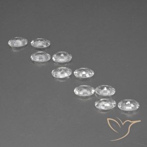 Gemme di Zircone Bianco naturale da 6.61 ct, Ovale, VVS-VS