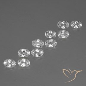 Gemme di Zircone Bianco naturale da 7.82 ct, Ovale, VVS-VS