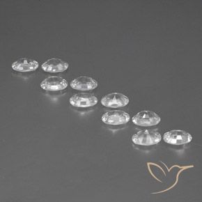 Gemme di Zircone Bianco naturale da 7.21 ct, Ovale, VVS-VS