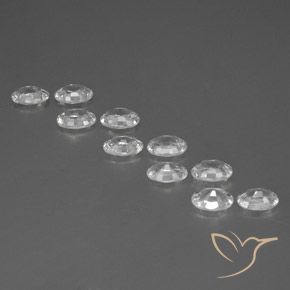Gemme di Zircone Bianco naturale da 7.08 ct, Ovale, VVS-VS