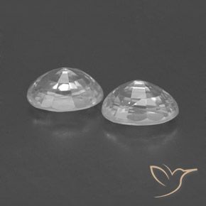 Gemme di Zircone Bianco naturale da 1.73 ct, Ovale, VVS