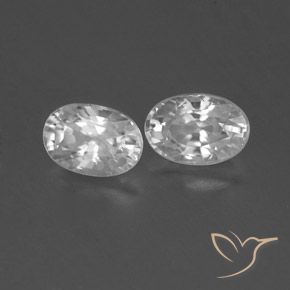 Gemme di Zircone Bianco naturale da 1.64 ct, Ovale, VVS