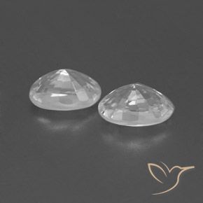 Gemme di Zircone Bianco naturale da 1.64 ct, Ovale, VVS