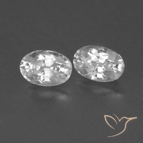 Gemme di Zircone Bianco naturale da 1.70 ct, Ovale, VVS