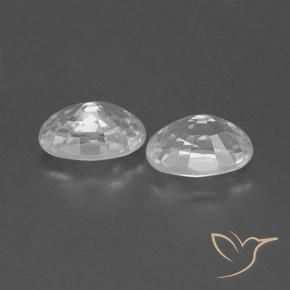 Gemme di Zircone Bianco naturale da 1.68 ct, Ovale, VVS-VS