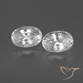 1.67ctw Naturale Bianco Zircone, Ovale, VVS