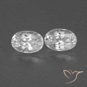 Gemme di Zircone Bianco naturale da 1.67 ct, Ovale, VVS