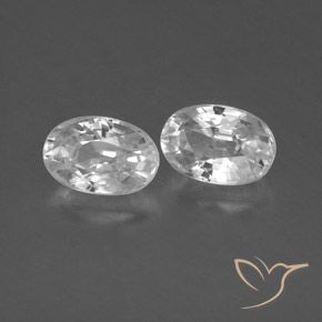 Gemme di Zircone Bianco naturale da 1.62 ct, Ovale, VVS