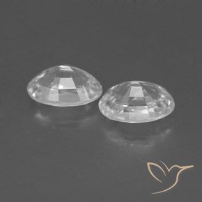 Gemme di Zircone Bianco naturale da 1.62 ct, Ovale, VVS