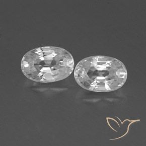 1.66ctw Naturale Bianco Zircone, Ovale, VVS