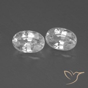 Gemme di Zircone Bianco naturale da 1.66 ct, Ovale, VVS