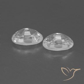 Gemme di Zircone Bianco naturale da 1.66 ct, Ovale, VVS