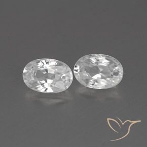 Gemme di Zircone Bianco naturale da 1.62 ct, Ovale, VVS-VS