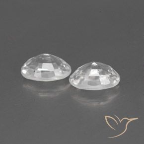Gemme di Zircone Bianco naturale da 1.62 ct, Ovale, VVS-VS