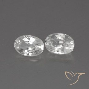Gemme di Zircone Bianco naturale da 1.71 ct, Ovale, VVS