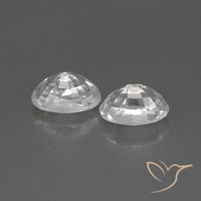 Gemme di Zircone Bianco naturale da 1.75 ct, Ovale, VVS-VS