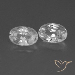 Gemme di Zircone Bianco naturale da 1.69 ct, Ovale, VVS