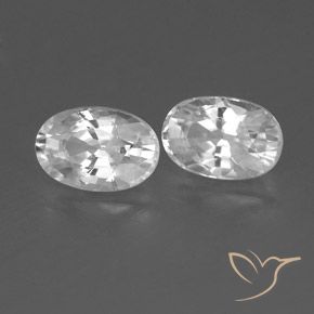 Gemme di Zircone Bianco naturale da 1.68 ct, Ovale, VVS-VS