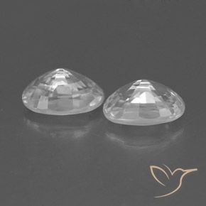 Gemme di Zircone Bianco naturale da 1.68 ct, Ovale, VVS-VS