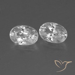 Gemme di Zircone Bianco naturale da 1.66 ct, Ovale, VVS
