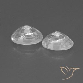 Gemme di Zircone Bianco naturale da 1.65 ct, Ovale, VS