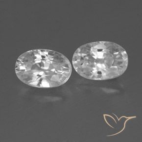 Gemme di Zircone Bianco naturale da 1.74 ct, Ovale, VVS