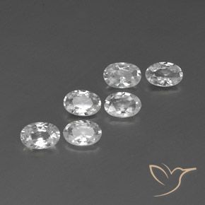 Gemme di Zircone Bianco naturale da 3.95 ct, Ovale, VVS-VS