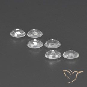 Gemme di Zircone Bianco naturale da 4.87 ct, Ovale, VVS-VS