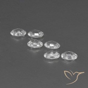 Gemme di Zircone Bianco naturale da 4.23 ct, Ovale, VVS-VS