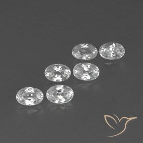 Gemme di Zircone Bianco naturale da 4.86 ct, Ovale, VVS-VS