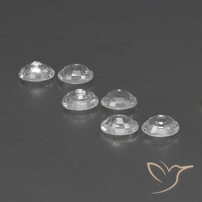 Gemme di Zircone Bianco naturale da 4.86 ct, Ovale, VVS-VS