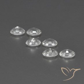 Gemme di Zircone Bianco naturale da 4.55 ct, Ovale, VVS-VS