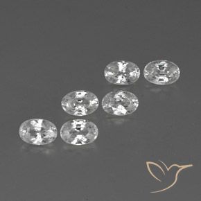 Gemme di Zircone Bianco naturale da 4.70 ct, Ovale, VVS-VS