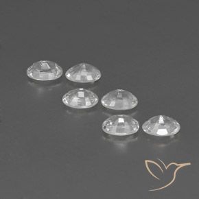 Gemme di Zircone Bianco naturale da 4.70 ct, Ovale, VVS-VS