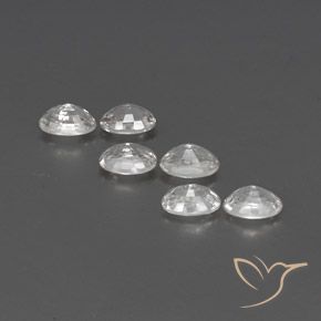 Gemme di Zircone Bianco naturale da 4.79 ct, Ovale, VVS-VS