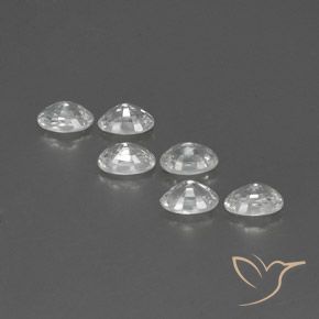 Gemme di Zircone Bianco naturale da 4.70 ct, Ovale, VVS-VS