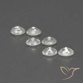 Gemme di Zircone Bianco naturale da 4.82 ct, Ovale, VVS-VS