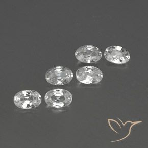 Gemme di Zircone Bianco naturale da 4.02 ct, Ovale, VVS-VS