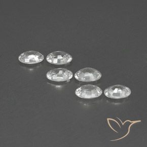Gemme di Zircone Bianco naturale da 4.02 ct, Ovale, VVS-VS