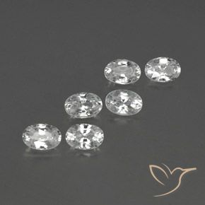 Gemme di Zircone Bianco naturale da 4.39 ct, Ovale, VVS-VS