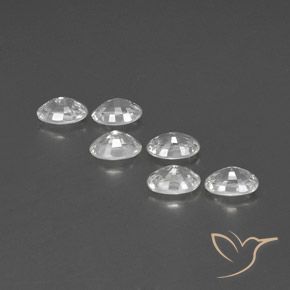 Gemme di Zircone Bianco naturale da 4.39 ct, Ovale, VVS-VS