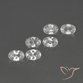 Gemme di Zircone Bianco naturale da 4.61 ct, Ovale, VVS-VS