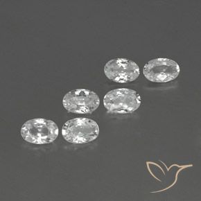 Gemme di Zircone Bianco naturale da 4.01 ct, Ovale, VVS-VS