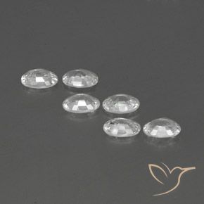 Gemme di Zircone Bianco naturale da 4.01 ct, Ovale, VVS-VS