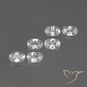 Gemme di Zircone Bianco naturale da 4.36 ct, Ovale, VVS-VS