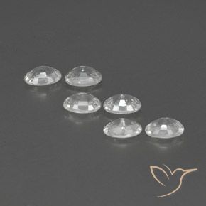 Gemme di Zircone Bianco naturale da 4.60 ct, Ovale, VVS-VS