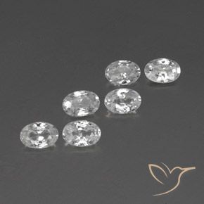 Gemme di Zircone Bianco naturale da 4.25 ct, Ovale, VVS-VS